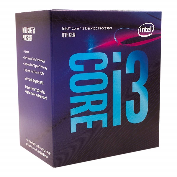 Intel 8Th Generation I3 8100 3.6GHZ Quad Core/ 4 Core/ 4 Threads / Coffee Lake / Lga-1151 Socket / Ddr4 